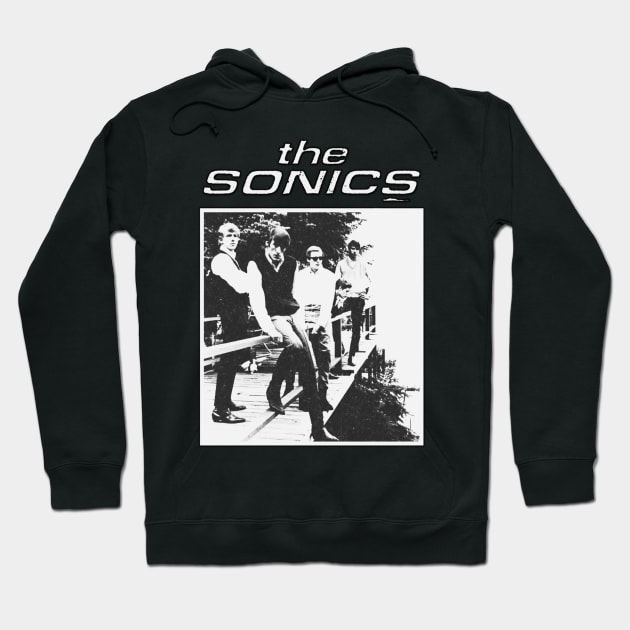 The sonics Classic B&W Hoodie by The Inspire Cafe